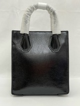 (J03386) 新品正規品 マイケルコース MICHAEL KORS 35H3GM9C0M MERCER XS NS SHOPPER XBODY パテント 2WAY ショルダー ハンドバッグ BLACK_画像9