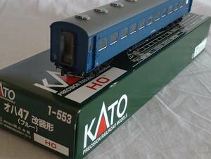 HO 国鉄 JR カトー KATO 1−553 客車 オハ47改装形 青 オハフ2192