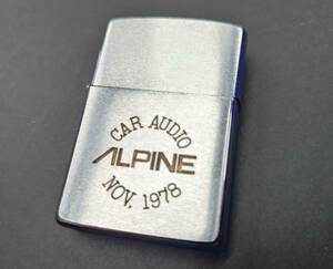 ネコポス ALPINE アルパイン zippo ライター ジッポ ガレージ 車 CAR AUDIO NOV.1978