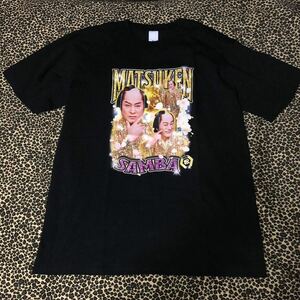 未使用 マツケン Tシャツ 黒 XL マツケンサンバ 松平健 DMM