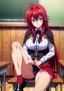 【高画質】A4サイズ イラストポスター ブロマイド700 リアス・グレモリー High School DxD　ハイスクールD×D