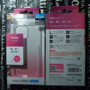 ELECOM iPhone 12 mini ハード ケース ストラップホール付 薄く軽く傷にも強い強靭さを兼ね備えたポリカーボネート製 ワイヤレス充電対応