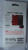 ELECOM AQUOS sense6 SH-54B SHG05 SH-RM19 SH-M19 sense6s SHG07 ブラック ソフトレザーケース 磁石付 耐衝撃 ステッチ ストラップホール_画像4