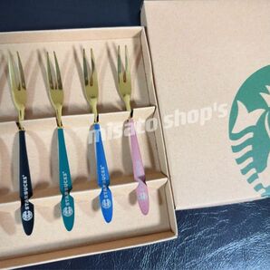 スターバックス　ヒメフォーク　5本セット 箱付き