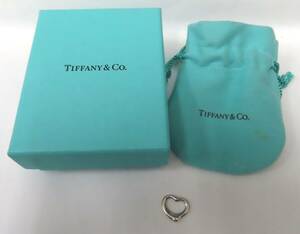 #75255 美品 TIFFANY＆Co ティファニー エルサペレッティ オープンハート SV925 ネックレス ペンダントトップ シルバー 箱付き