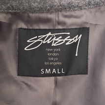 STUSSY ステューシー チェスターコート ロングPコート ロングコート アウター S グレー_画像3