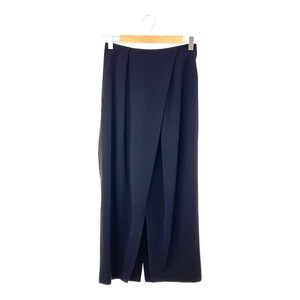 ENFOLD 300CA231-0090 DOUBLE CROSS MINIMAL SKIRT ダブルクロス ミニマル スカート ロングスカート 36 ブラック