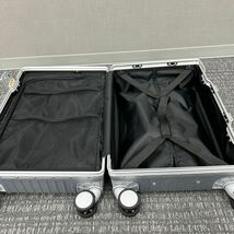 キャリーケース スーツケース 機内持ち込み 40L キャリーバッグ シルバー_画像6