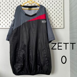 ZETT ゼットO メンズ　スポーツウェア　半袖　トレーニングウェア　メッシュ 黒