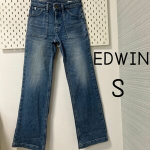 レディースデニム　EDWIN エドウィン　S ジーンズ　ジーパン　ボトムス　 古着　ED63L