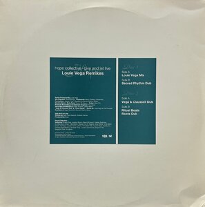 HOPE COLLECTIVE / Give And Let Live (Louie Vega Remixes) 12inch×2 Vinyl Record (アナログ盤・レコード) Promo.