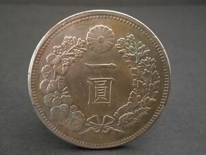 AR-486 1 иена серебряная монета Meiji 31 ​​Ichen Silver Conins Старая монета веса 18,0 г Диаметр 37,9 мм толщиной 1,9 мм неизвестная коллекция монета монета