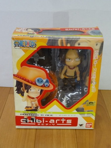 【バンダイ】chibi-arts ワンピース ポートガス・D・エース フィギュア 中古 ちびアーツ　難有