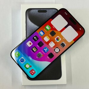 【送料無料/中古超美品】国内版SIMフリー iPhone15 Pro Max 512GB ブルーチタニウム MU6X3J/A Apple【四丁目店】