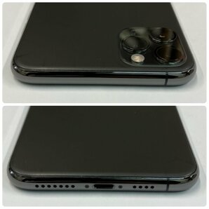 【送料無料/中古良品(黒点)】SIMフリー SoftBank iPhone11 Pro Max 256GB スペースグレイ MWHJ2J/A 〇判定 SIMロック解除済み【四丁目店】の画像4