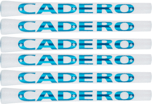 ★送料込価格★Cadero Grip 2x2 Pentagon UT Ribbed White / Blue x 6pcs★カデロ　グリップ★6本セット★