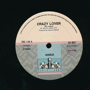 AA-86 ANIKA / CRAZY LOVER （ITALY 12inch） キラキラ哀愁ユーロの画像2