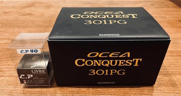 シマノ 22 オシアコンクエスト 301PG × LIVRE/リブレ EP40 実釣1度使用 CONQUEST SHIMANO