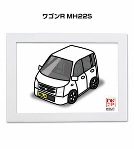 MKJP イラストA5フレーム付 ワゴンR MH22S 送料無料