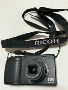 【R-7】動作品(液晶不具合あり)☆RICOH リコー コンパクトデジタルカメラ GR DIGITALⅡ ブラック/ヤマト60s