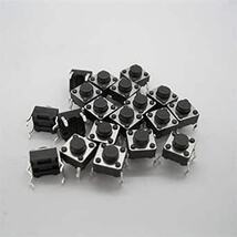 Youmile 100個タクトボタンスイッチ6x6x4.3mm 6 * 6 * 4.3mm 4ピンマイクロPCB SMD SMT瞬_画像3