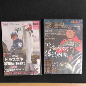 釣りDVD 4枚セット 新品未開封 アジング シーバス ショアジギ ヒラメ