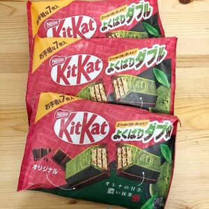 キットカット ミニ よくばりダブル　濃い抹茶7枚 3袋 ネスレ日本 チョコレート