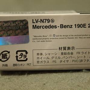 1/64 メルセデス ベンツ 190E 2.3 トミーテック トミカリミテッドヴィンテージNeo LV-N79bの画像6