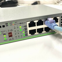 @S1162 ラスト3台 中古 簡易動作確認済み Allied Telesis AT-GS910/8 8 Port Gigabit Switch ノンクレームノンリターン_画像3