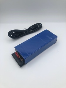 【 スマイルSALE：DC１２V ６５A 】S/N013,014｜カーボン柄（青）｜コンパクト安定化電源｜静音スマートファン仕様｜ACコード付