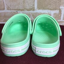 【売り切り!送料無料!】A-355 CROCS!クロックス!サンダル!21.0cm!足小さめ!子供!キッズ!ミントグリーン!緑!夏!普段ばき!新品タグ付き!_画像5