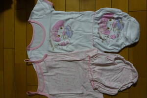  free shipping 4 point set My Melody camisole short sleeves shirt shorts 110cm cotton 100% Gold coupon use .1830 jpy 