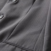 H1035-XL■グレー/新品 メンズ スーツ ジャケット 高級感 縦縞 春夏 アウター 通勤 テーラードジャケット カジュアル おしゃれ ブレザー _画像5