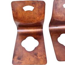 HIKARI　光製作所　4脚 セット　木製座椅子　曲木　和風　旅館　和モダン_画像5