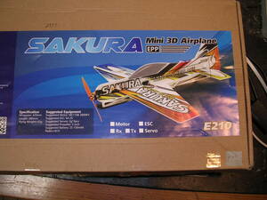 未組み立てMini 3D Airplane SAKURA (EPP) 