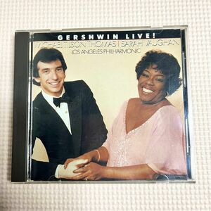 Sarah Vaughan Gershwin Live! CD