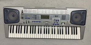 【MC17.２YR】１円スタート CASIO カシオ 電子 キーボード シルバー CTK-591 61鍵盤 電子ピアノ 鍵盤楽器 動作未確認 ホビー 