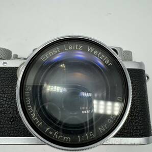 【OP12595HK】1円～ Leica ライカ DRP Ernst Leitz GmbH Wetzlar Garmany Nr.618696 Summarit f=5cm 1:1.5 Nr.954320 フィルムカメラ の画像9