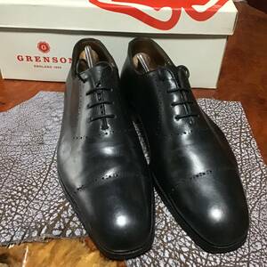 イングランド製　GRENSON グレンソン　メンズビジネスシューズ　ホールカット