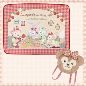 * Shellie May blanket rucksack Heart felt strawberry gift Disney si- strawberry Duffy online 