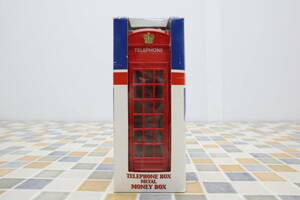 ●かわいい おしゃれ 輸入雑貨 インテリア 小物｜公衆電話型 貯金箱 外国 TELEPHONE BOX｜ ｜ 赤 レッド レトロ 古い■N4194