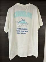 送料無料 キャラクターTシャツ 半袖 オフホワイト クリーム色 LLサイズ スヌーピー ピーナツ 新品 タグ付き かわいい背面 キュート 人気_画像4