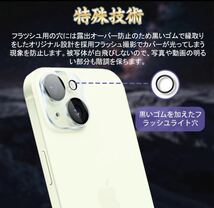 iPhone15Plus用 1枚入り　カメラ レンズ 保護カバー　カメラフィルム 9H 高硬度　貼り付け簡単　衝撃吸収　送料無料　新品_画像2