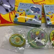 6-3-54■Pokmon Center 商品 他 まとめて キーホルダー ブローチ ピアス / ポケモン化石博物館 ガチゴラス ラムパルド トリデプス 現状品_画像8