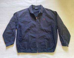 90s.ラルフローレン スイングトップ Lサイズ ネイビー ドリズラー 90s 紺色 ナスコン RRL ポロカントリー vintage 80s NAVY ビンテージ