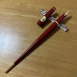 新品 廃盤 PILOT パイロット deskpen デスクペン 万年筆 DPN-200 EF 極細 レッド 昭和レトロ vintage