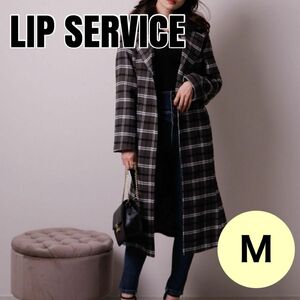 マーメイドコート★LIP SERVICE ファーカラー ロング マーメイド デート パーティー M アウター ロング丈 コート