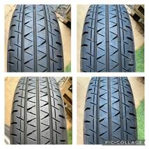 美品　145/80R12 80/78N LT YOKOHAMA BluEarth Van 2022年製　バリ山4本セット　スチールホイール 12x3.5B 軽トラ　軽バン等　_画像8