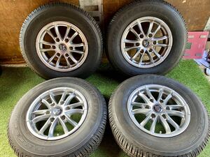 美品　195/80R15 96S BRIDGESTONE DUELER H/T 2022年製　バリ山4本セット　15x6J ET 32 PCD 139.7 6H ハイエース等