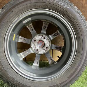 美品 185/65R15 88Q DUNLOP WINTERMAXX 2021年製 バリ山スタッドレス 4本セット 15x5.5J ET 45 PCD 4Hx100 ハブ系やく 68mmの画像7